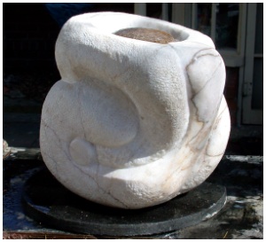 Amniotic - masculine sensuality in carved stone
