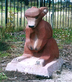 Wallaby sculpture